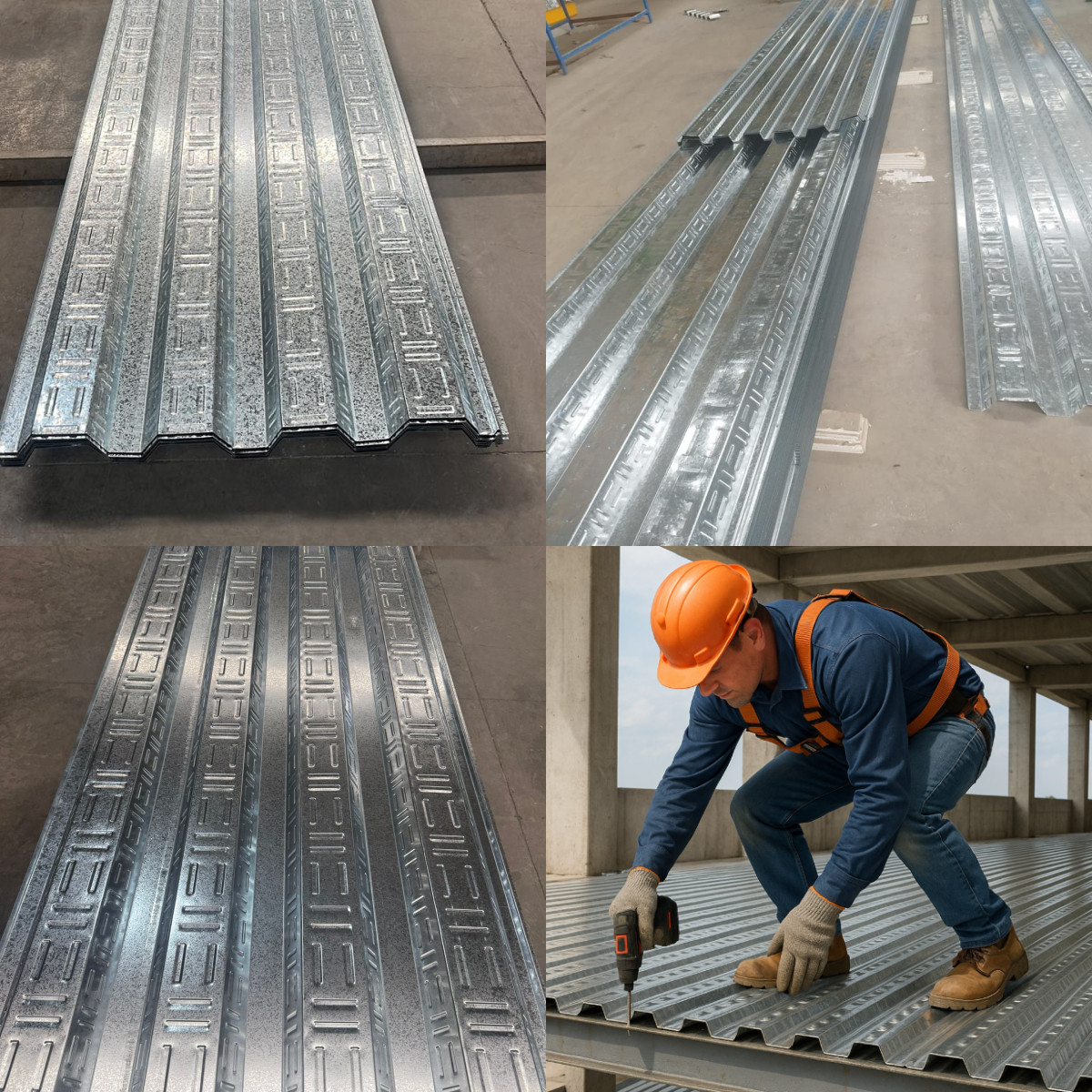 detalle de instalacones sanitarias en losa colaborante