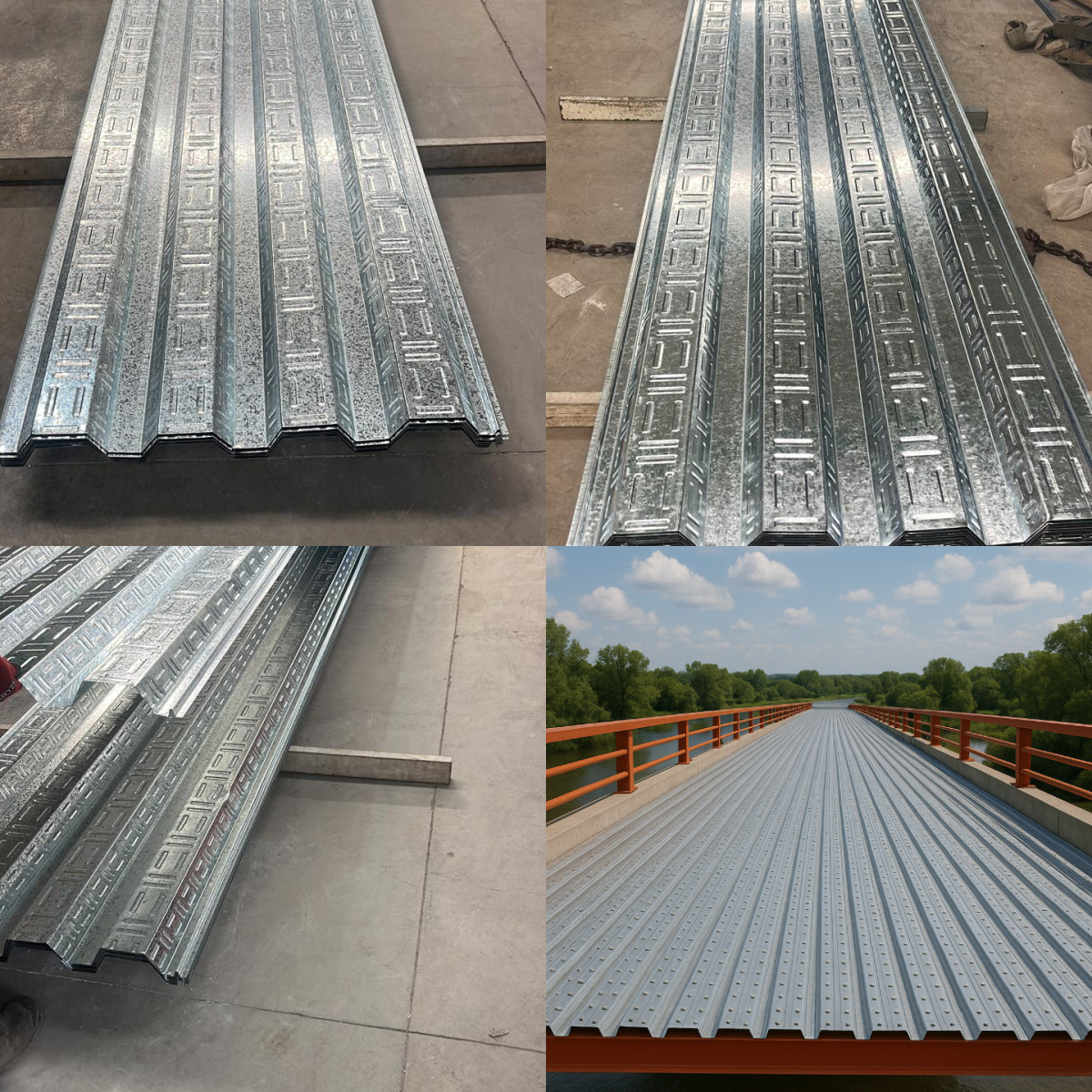 detalle placa colaborante con falso cielo de baldosas